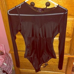 Boutique body suit sheer (see threw)
